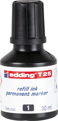 Produktbild von Edding T 25, Schwarz, Weiß, 30 ml, 1 Stück(e)