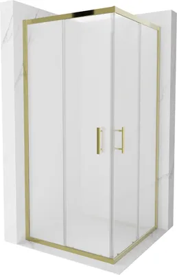 Obrázok produktu pre Mexen Rio štvorcová sprchová kabína 90 x 90 cm, inovať, zlatá - 860-090-090-50-30