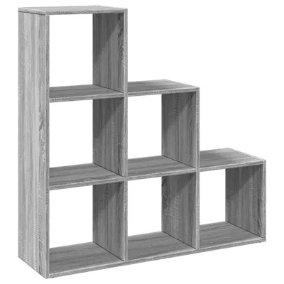 Obrázek produktu pro vidaXL Pokojová knihovna se 3 policemi Grey Sonoma 99x29x99 cm