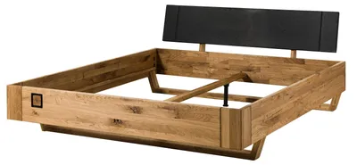 Produktbild von MASSIVMOEBEL24.DE Bett Wildeiche 160x200x81 natur geölt/lackiert KITZBÜHEL #141