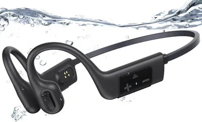 Produktbild von Knochenschall-Kopfhörer, Schwimmkopfhörer Eingebauter 32 GB Speicher, MP3-Sportkopfhörer Bluetooth 5.3, IP68 Wasserdicht, Open Ear-Kopfhörer