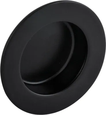 Produktbild von Muschelgriff Forrada ø 50 mm, Einlass ø 35 mm, Edelstahl schwarz matt