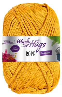 Produktbild von Woolly Hugs ROPE 200 g vielseitiges und ideales Taschengarn 140 m Farbe 023 - senf
