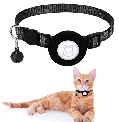 Produktbild von SOARFLY AirTag Katzenhalsband, Reflektierend Katzenhalsband mit Sicherheitsversc