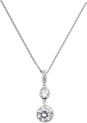 Produktbild von Elegante 925 Sterling Silber (Rhodiniert) Damen - Halskette mit Zirkonia - 46cm*8mm; TRS23075
