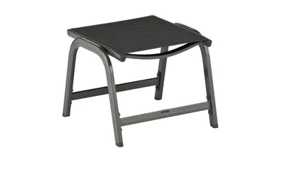 Produktbild von KETTLER Basic Plus Hocker, anthrazit/anthrazit, Aluminium/Outdoorgewebe