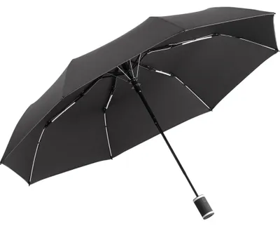 Imagen del producto de Paraguas plegable compacto "AC Style" con detalles contrastantes, modelo LT4649 (talla única), color y blanco