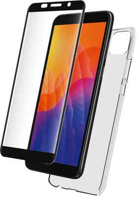 Zdjęcie produktu dla BigBen Connected, etui TPU do Huawei Y5P i przezroczysta osłona ekranu ze szkła hartowanego