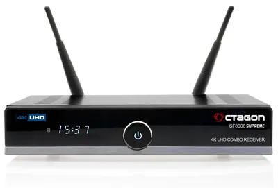 Obrázok produktu pre Octagon SF8008 V3 Supreme UHD 4K Combo-Receiver (DVB-S2X a DVB-C/T2, Linux E2 a Define OS, M.2, Dual-WiFi)
