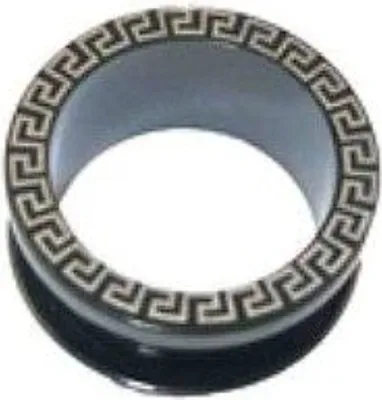 Produktbild von Ohr Flesh BlackTunnel Tube Piercing Griechisch 12mm