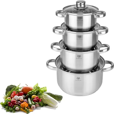 Produktbild von 5-teilige Kochtopfset für Induktions- und Keramikkochplatten
