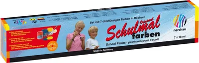 Produktbild von LACUFA Schulmalfarbe 18ml  7Farben