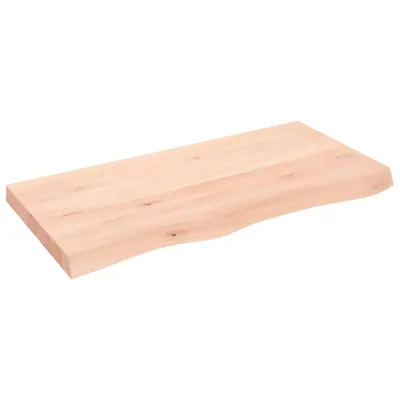 Zdjęcie produktu dla Półka, 100X50X6 Cm, Surowe Lite Drewno Dębowe Lumarko!