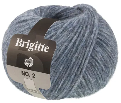 Produktbild von Lana Grossa BRIGITTE NO. 2 Wolle 50 g 140 m Alpaka Baumwolle Strickgarn Farbe 006 - Jeans