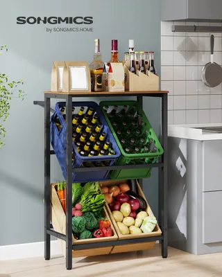 Obrázek produktu pro Úložná police – knihovna – 2 police – 4 přihrádky – nosnost 150 kg na polici – vyžaduje montáž – černá