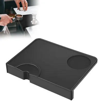 Silikon-Tampermat für Espresso, 90°-Winkel, schwarz, 1 Stück