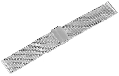 Produktbild von Milanese-Uhrenarmband, silberfarben, 18 mm - 24 mm