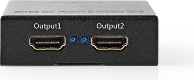 Produktbild von Nedis HDMI  Splitter - 2-Port port(s) - 2x HDMI Output - 4K@60Hz - 18 Gbps - Metall - Anthrazit