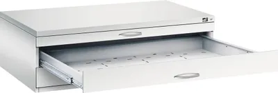 Produktbild von CP 7200 Planschrank lichtgrau 3 Schubladen 135,0 x 96,0 x 42,0 cm