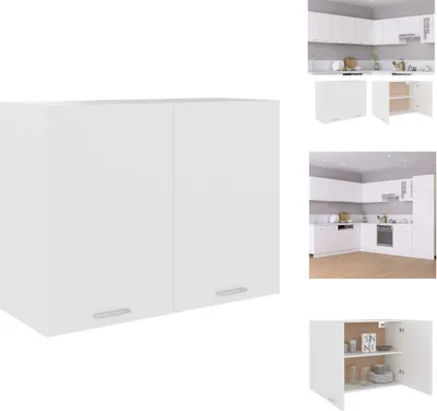 Produktbild von vidaXL Hängeschrank Weiß 80x31x60 cm Holzwerkstoff -  Küchenschränke
