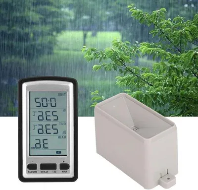 Zdjęcie produktu dla Cyfrowe bezprzewodowe deszczomierze z rejestratorem temperatury RCC