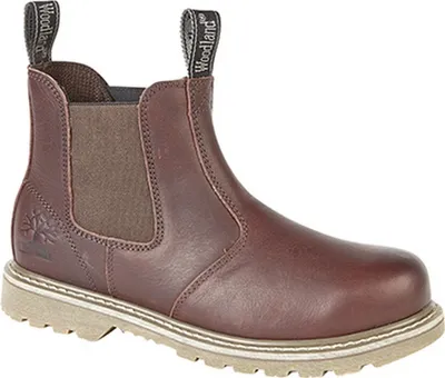 Produktbild von Woodland Herren Tumbled Leder Chelsea Stiefel DF761 (45,5 EU) (Dunkelbraun)