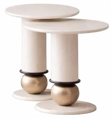 Produktbild von Beistelltische Rundes Design mit metallischen Elementen