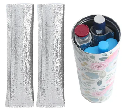 Productafbeelding van Beschermtas voor insulinepennen, aluminiumfolie-geïsoleerd, 2 stuks, zilver