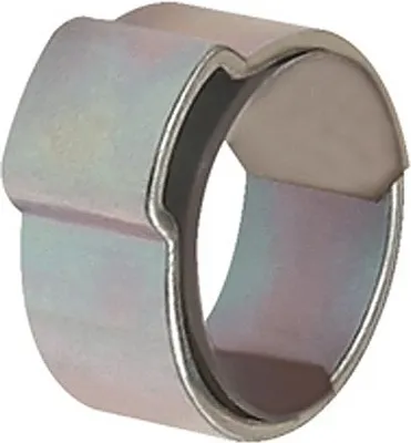 Image de Collier de serrage à 1 oreille STA brillant (W1) avec bague d'appui Ber.15-17,3mm 50pcs/sachet