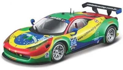 Produktbild von Bburago BBU18-36305G - 1/43 - Ferrari 458 Italia GT3 #64 - Neu