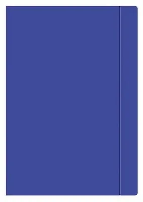 Image de Pochette à élastique. Format A4+, bleu marine. - Interdruk