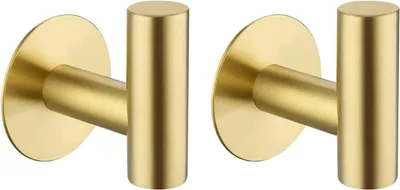 Produktbild von goldene Edelstahl-Klebehaken, kein Bohren erforderlich, für Handtücher, Geschirrtücher, Küche.