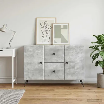 Obrázok produktu pre vidaXL Komoda, betónovo šedá, 89 x 34,5 x 60 cm, drevotrieska