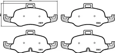 Immagine prodotto di Set di pastiglie freno, freno a disco BREMBO P 85 160