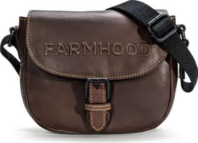 Zdjęcie produktu dla Farmhood skórzana torba na ramię Nashville Crossbody Bag Dark Brown 2 ciemny brąz