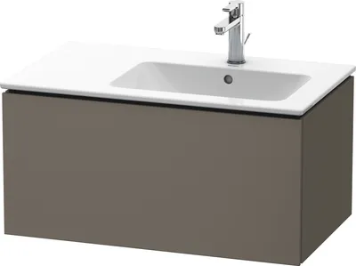 Produktbild von Waschtischunterbau L-CUBE 820x481x400mm flannel grey seidenmatt flannel grey seidenmatt