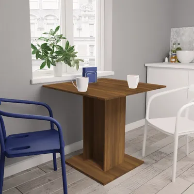 Produktbild von "2026 Promotion" Esstisch Braun Eichen-Optik 80x80x75 cm Holzwerkstoff - Esstische CC29174