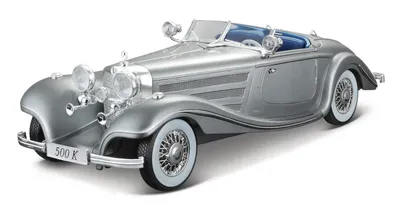 Obrázek produktu pro Maisto - 1936 Mercedes-Benz 500 K Typ Specialroadster, metal šedá, 1:18