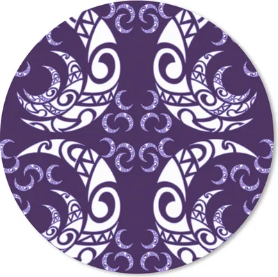 Produktbild von MuchoWow® Mauspad Mousepad Mond - Muster - Nacht 50x50 cm - Mousepads - Maus Mat - Pad - Mausunterlage - Vinyl