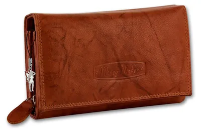 Produktbild von Money Maker RFID Blocker Kellnerbörse chianti rust Echtleder D2OPJ704O