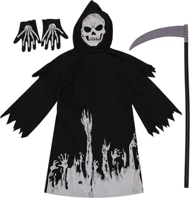 Immagine prodotto di Costume da personaggio comico di Halloween fosforescente, illuminato, cosplay da festa spettrale per bambini