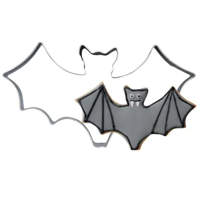 Produktbild von Zenker Ausstecher Fledermaus - Perfekter Küchenhelfer für gruselige Halloween-Kekse Aus rostfreiem Edelstahl, hitzebeständig bis 230° Celsius Ideal zum Backen an Halloween