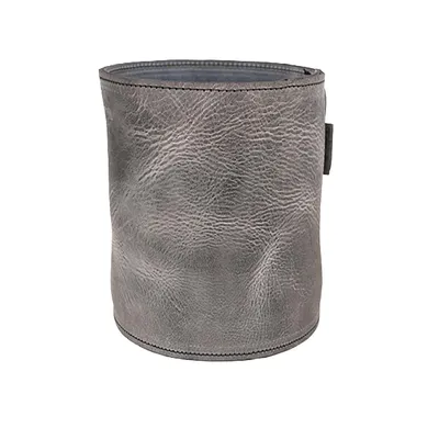 Produktbild von Scotts Bluf Leder-Blumentopf Grau 31 – XXL