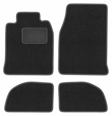 Immagine prodotto di Tappetini in moquette per Porsche 944 1976-1988 (coupé) – set 4 pezzi, grigio grafite, su misura – Wielganizator LUX