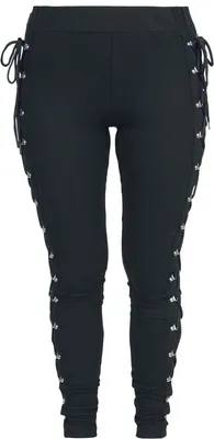 Produktbild von Gothicana by EMP Damen schwarze Leggings mit Schnürung L