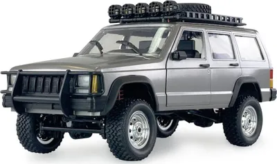 Produktbild von Amewi JC-X12 Scale Silver Brushed 1:12 RC model auta Elektrický pohon všetkých kolies (4WD) RtR 2,4 GHz Incl