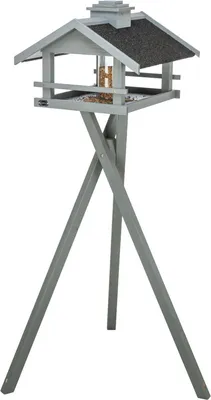Produktbild von TRIXIE Futterhaus - grau - 49 × 34 × 45 cm/1,34 m