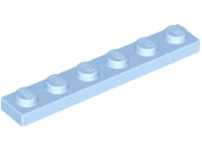 Produktbild von Lego® 1x6 Platte 3666 - 1 Stück Helles Hellblau