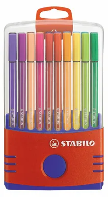 Produktbild von STABILO Pen 68 – Filzstift – ColorParade – 20er-Set – Rot