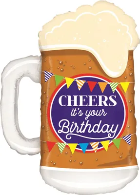 Produktbild von Shape Folienballon "Cheers Bierkrug" | 86 cm